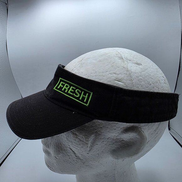 Subway Fresh Adults Black Green Visor Work Wear Adjustable Lightweight - Picture 2 of 6